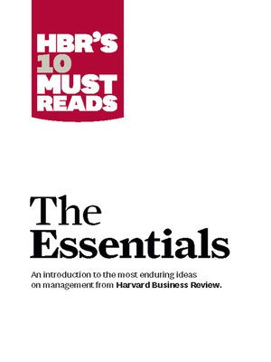 cover image of HBR'S 10 Must Reads
